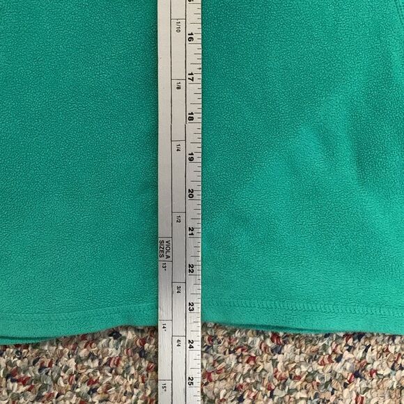 The North Face Jade Green Quarter Zip Lightweight Fleece Pullover Size Small - Picture 12 of 12